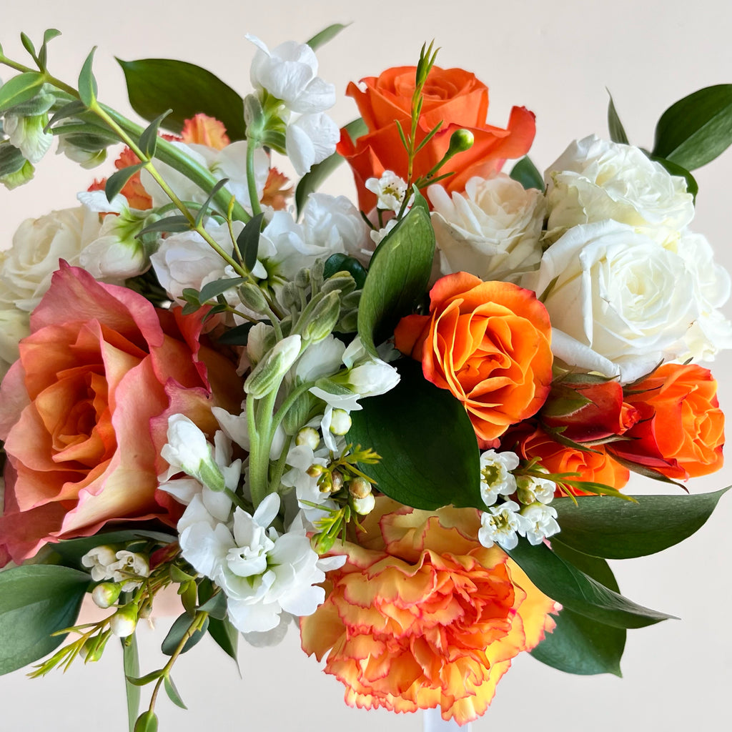 Posey Bouquet - Oranges and Whites