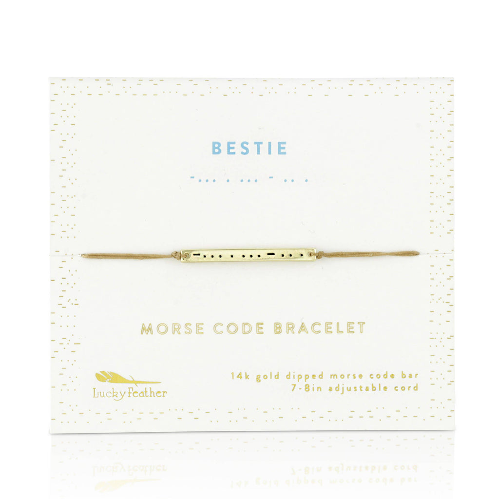 Morse Code Bar Bracelet - BESTIE