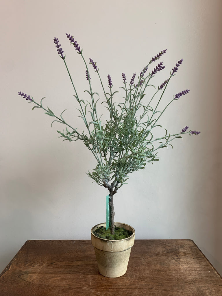 faux lavender plant in pot Faux Lavender Tree in pot 4