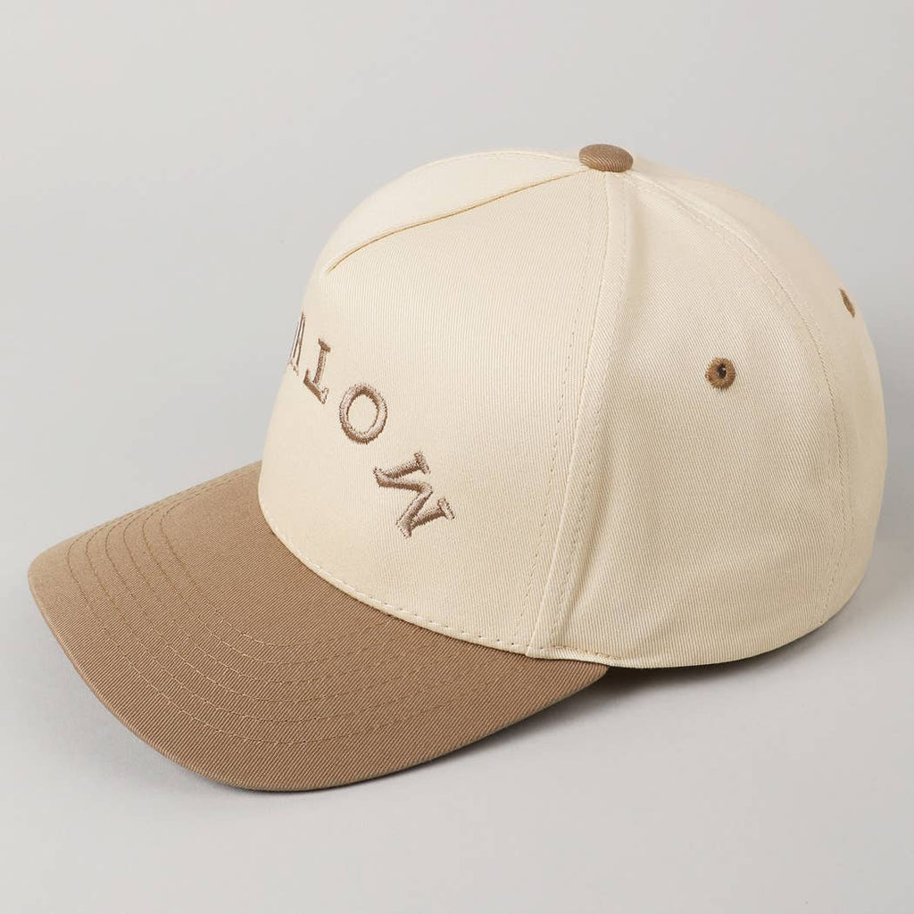 MOTHER Upside Down Lettering Embroidery Cap: SAGE / ONE SIZE