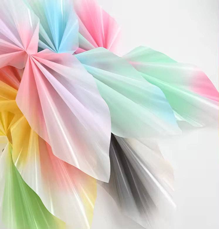 Candy Glass Flower Wrapping Paper (20pcs/bag): Color #4