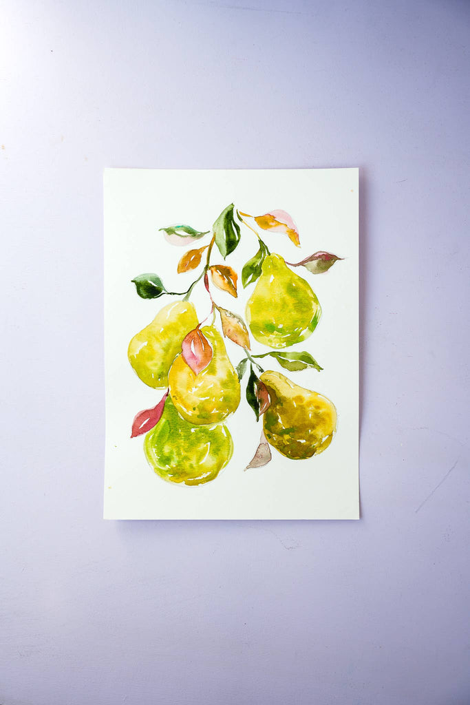 Fruit Watercolor Workbook: Outlined Coloring Pages to Paint