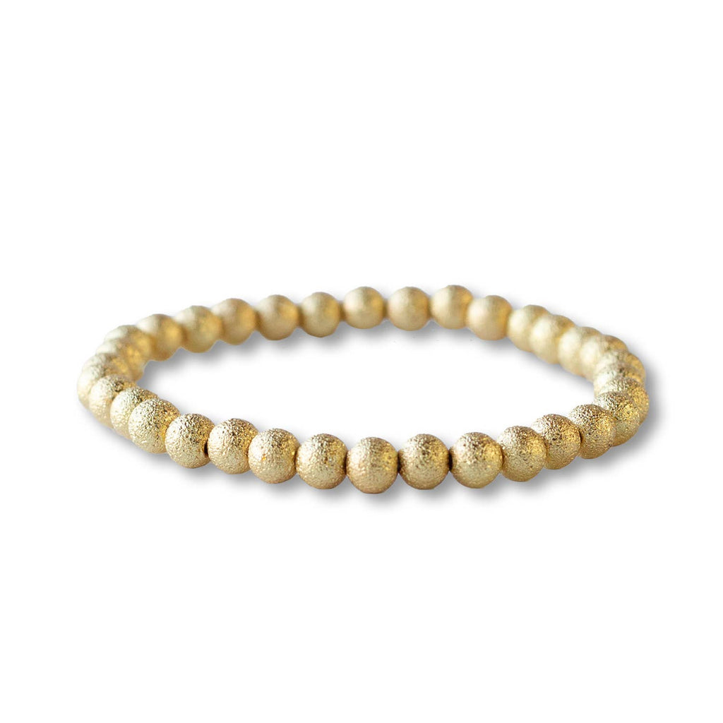 Gold Beaded Bracelet Collection Pack with Display: Trio Textured