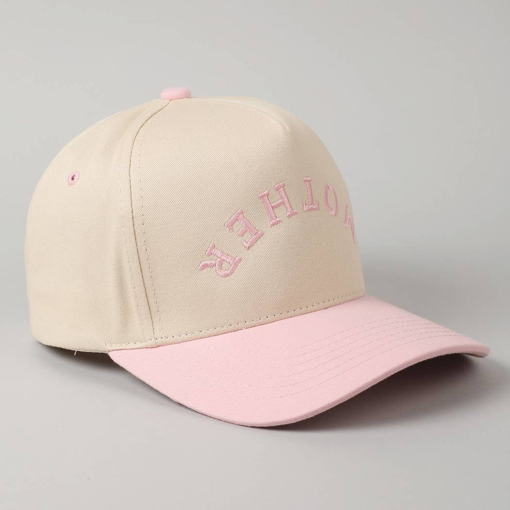 MOTHER Upside Down Lettering Embroidery Cap: SAGE / ONE SIZE