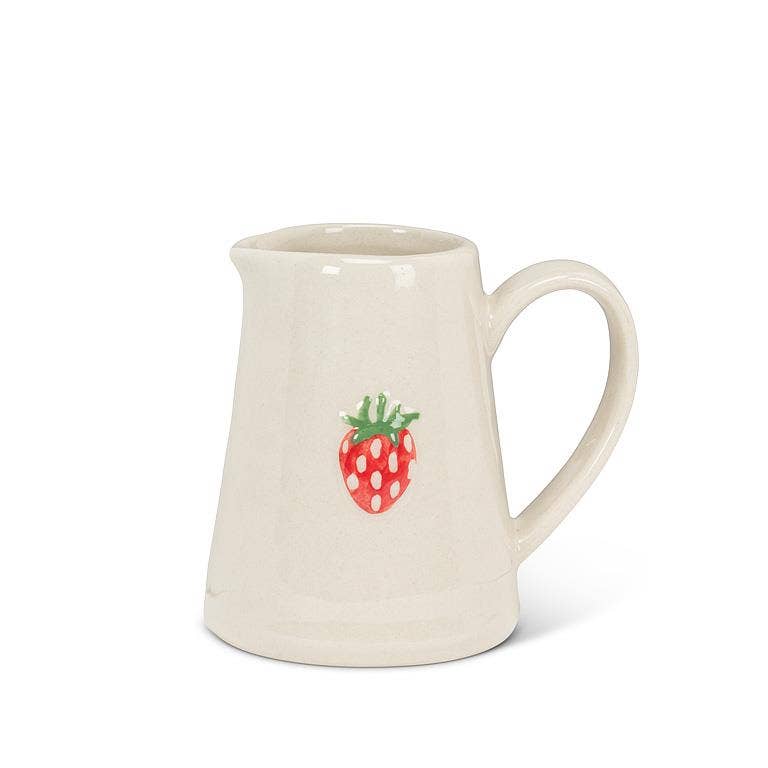 Strawberry Mini Jug-3"H(5oz)
