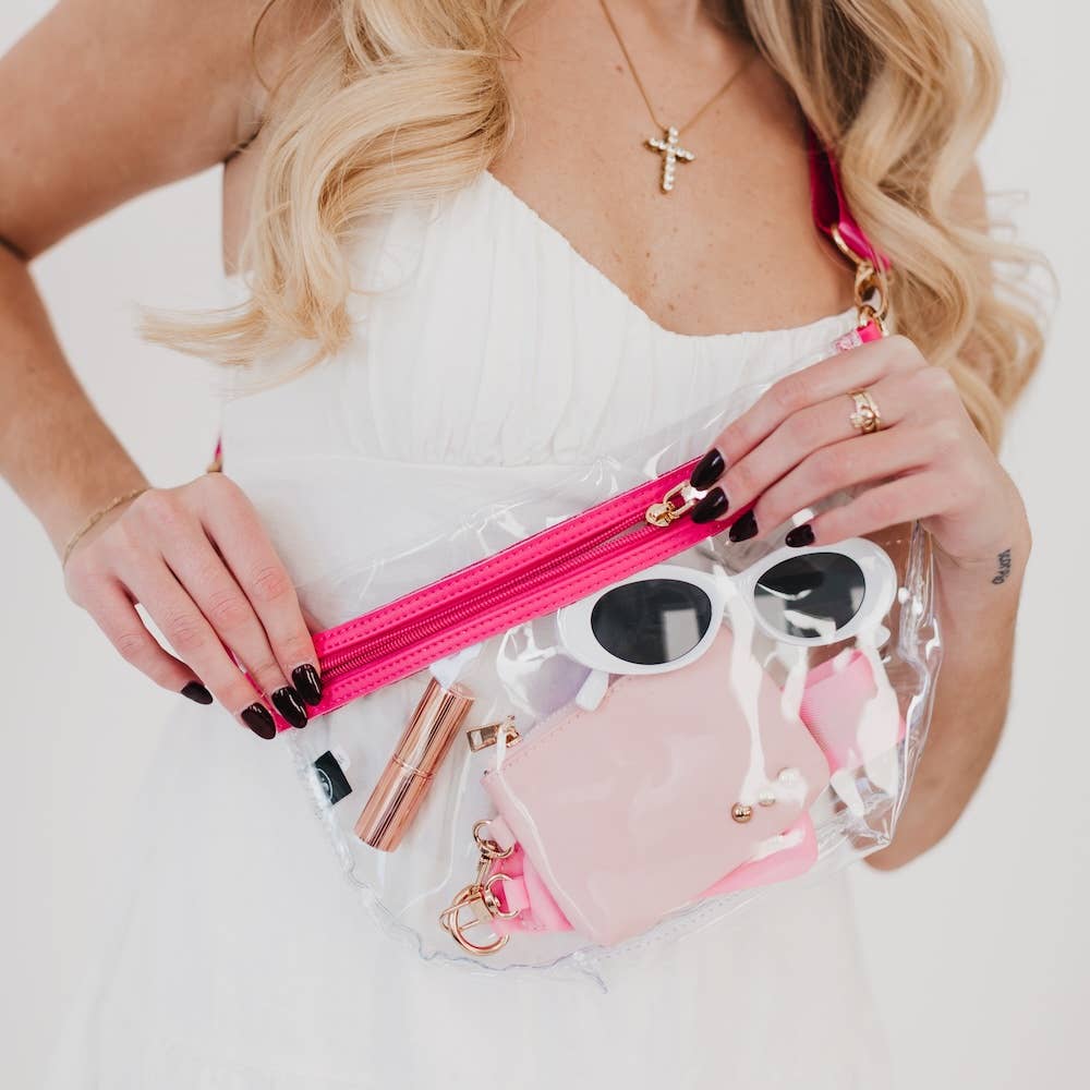 Kehlani Clear Bum Bag: Cream