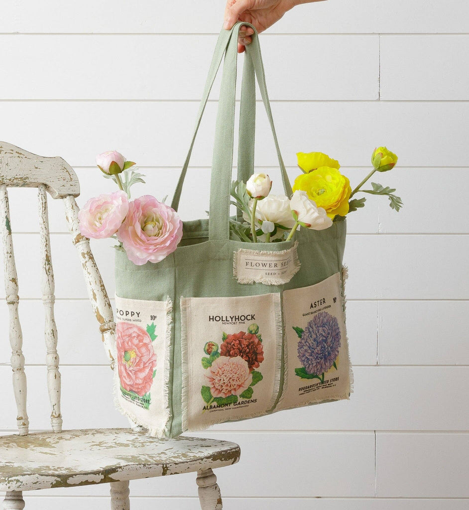Flower Seed Packets Tote (PC)