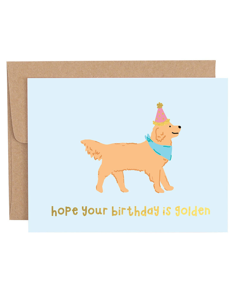 Golden Birthday Greeting Card