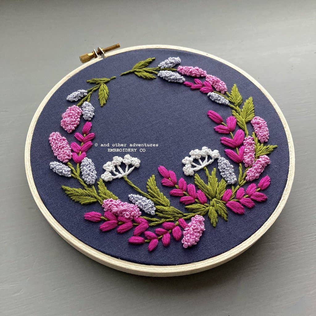 Embroidery Kit - Kensington Periwinkle