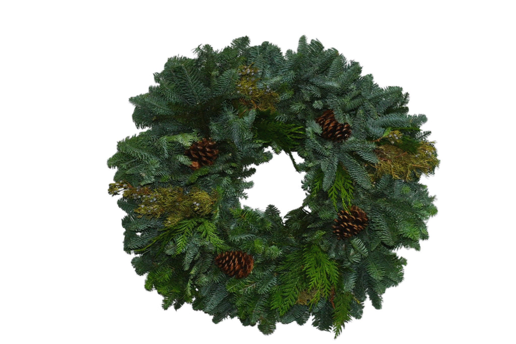 DIY Noble Pine cone Wreath