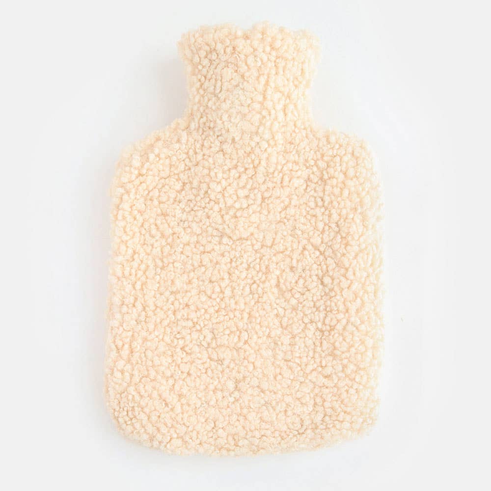 Natural Borg Hot Water Bottle and Cover