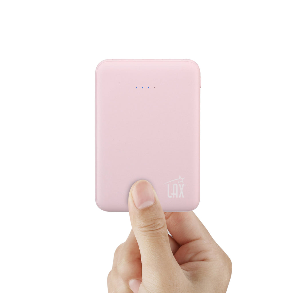 Ultra-Slim & Portable 6600mah Power Bank- Retail Packaing: Light Blue