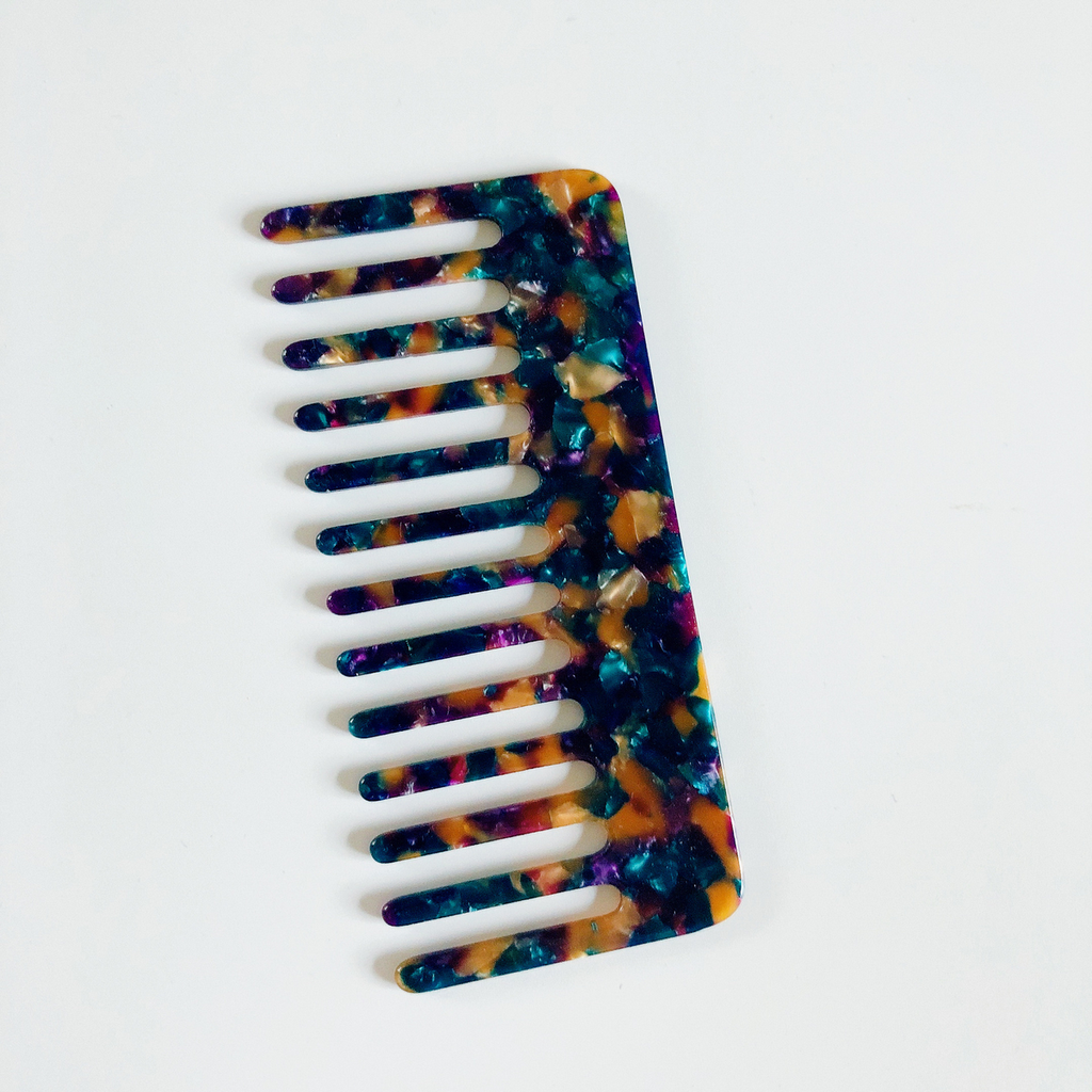 SIMPLE ACETIC ACID ANTI-STATIC HAIR COMB MULTICOLOR