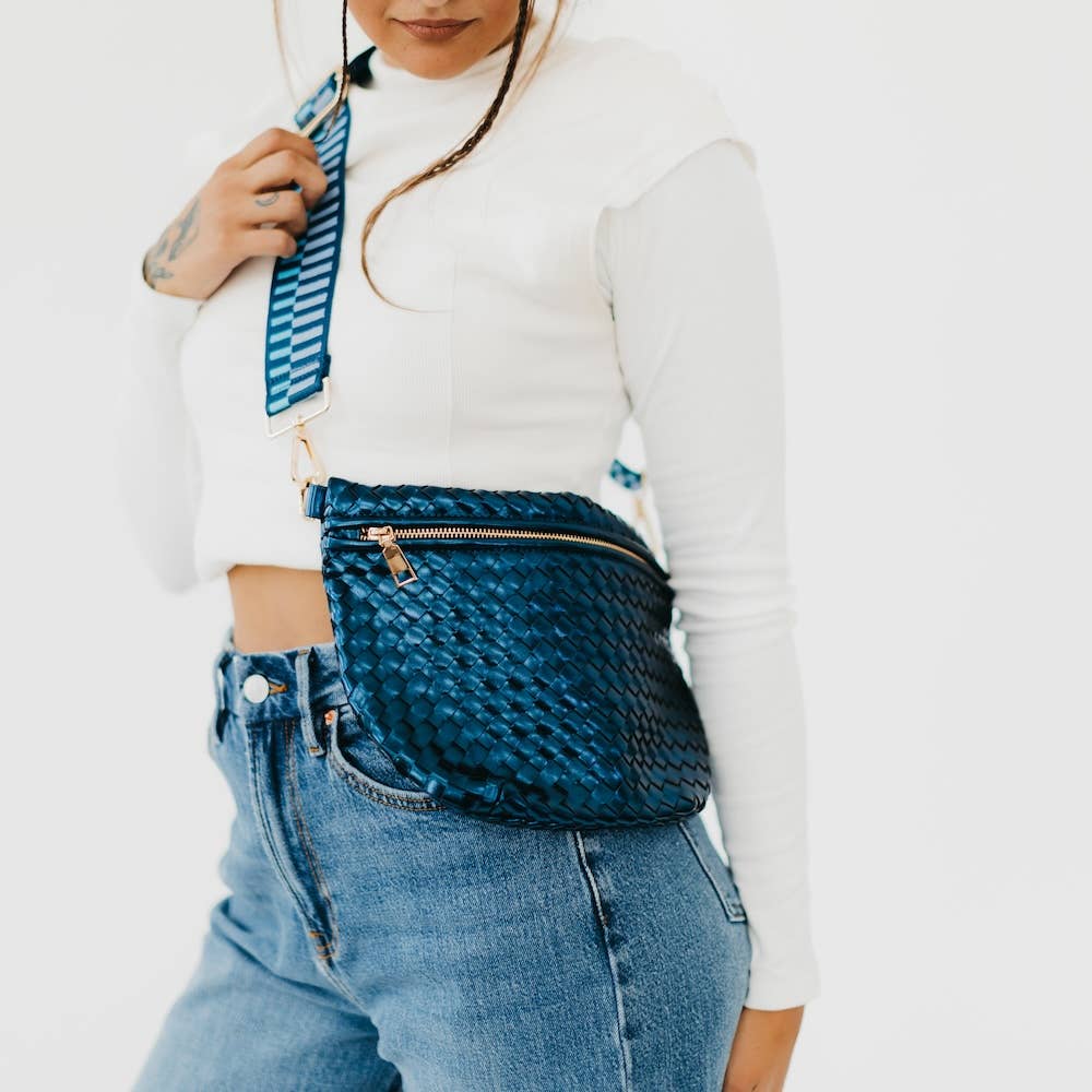 Westlyn Woven Bum Bag *NEW COLORS ADDED*: Checkered Black