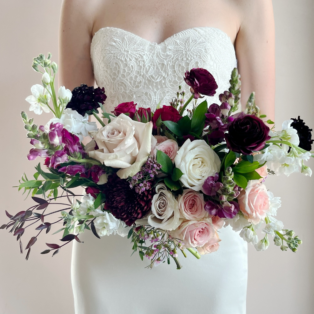 Burgundy Blossom - Premium Bridal Bouquet