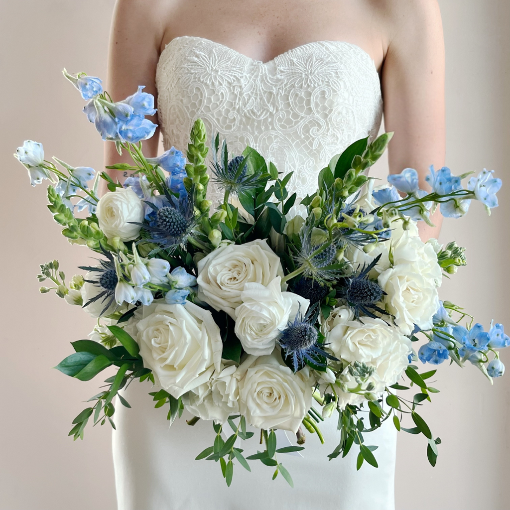 Blissfully Blue - Premium Bridal Bouquet