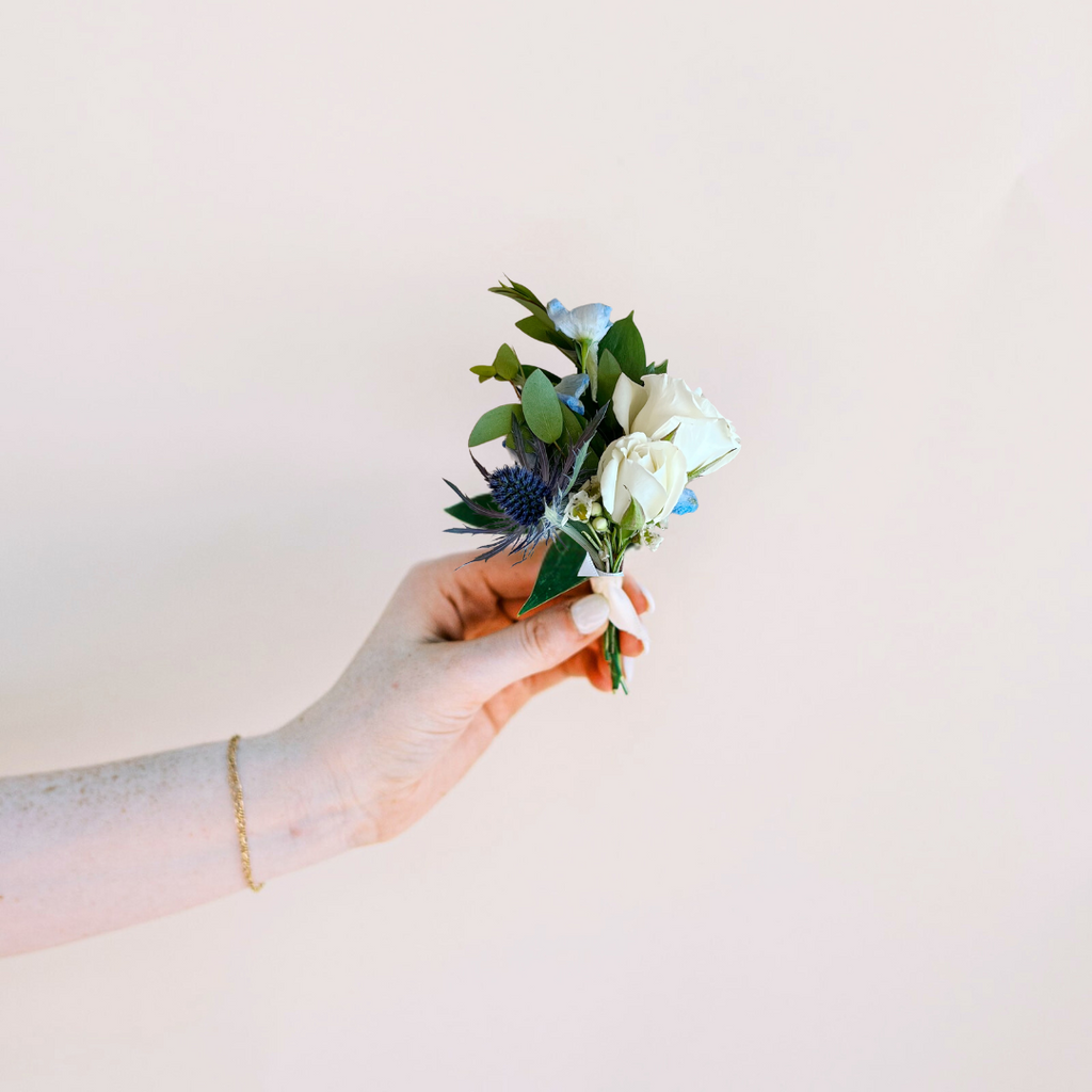 Blissfully Blue - Boutonniere (Weddings only)