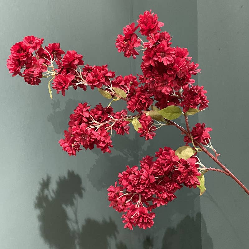 40''T Faux Cherry Blossom Branch, Pink/White/Red/Fuchsia: Mixture