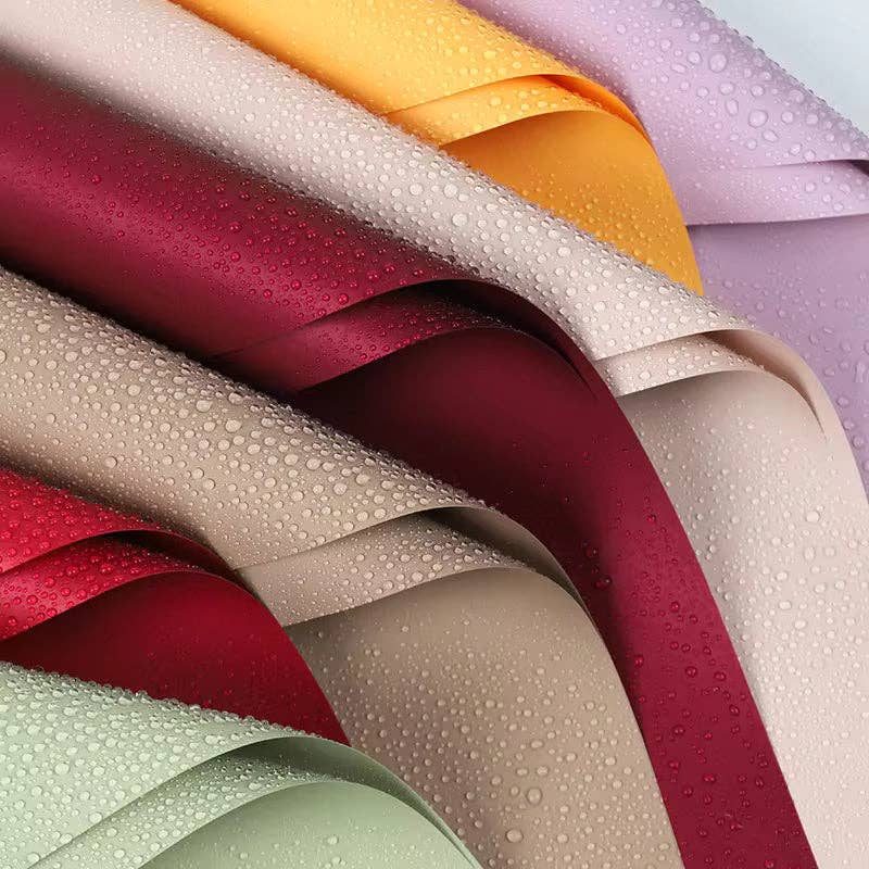 Solid Color Korean Inspired Flower Wrapping Paper (20pcs/bag: 21 - Pink