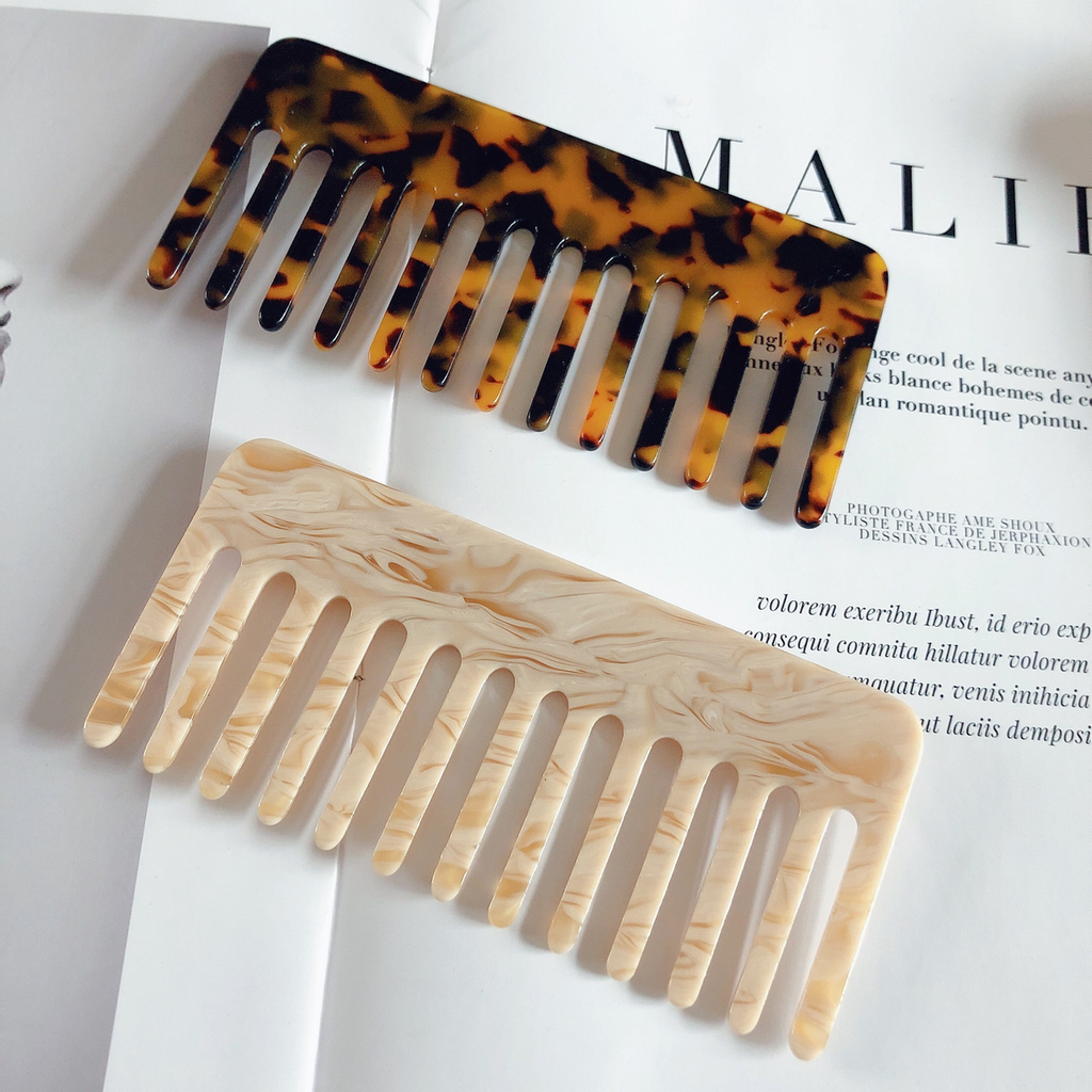 SIMPLE ACETIC ACID ANTI-STATIC HAIR COMB MULTICOLOR