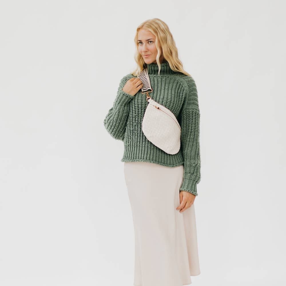 Westlyn Woven Bum Bag *NEW COLORS ADDED*: Checkered Tan