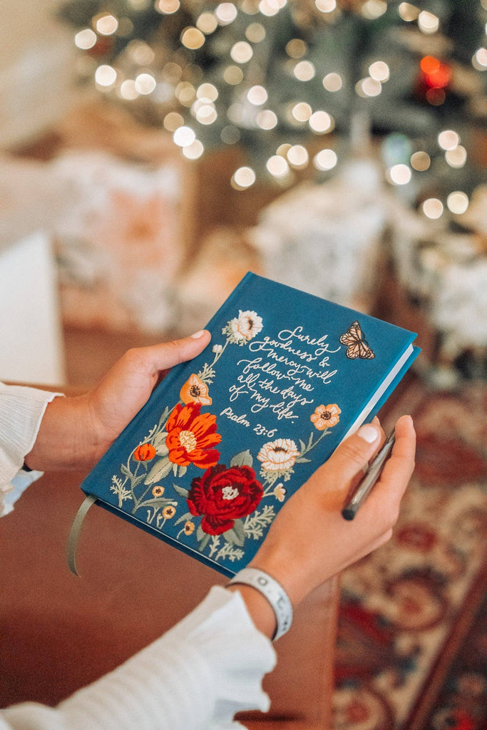 Psalm 23 Embroidered Journal