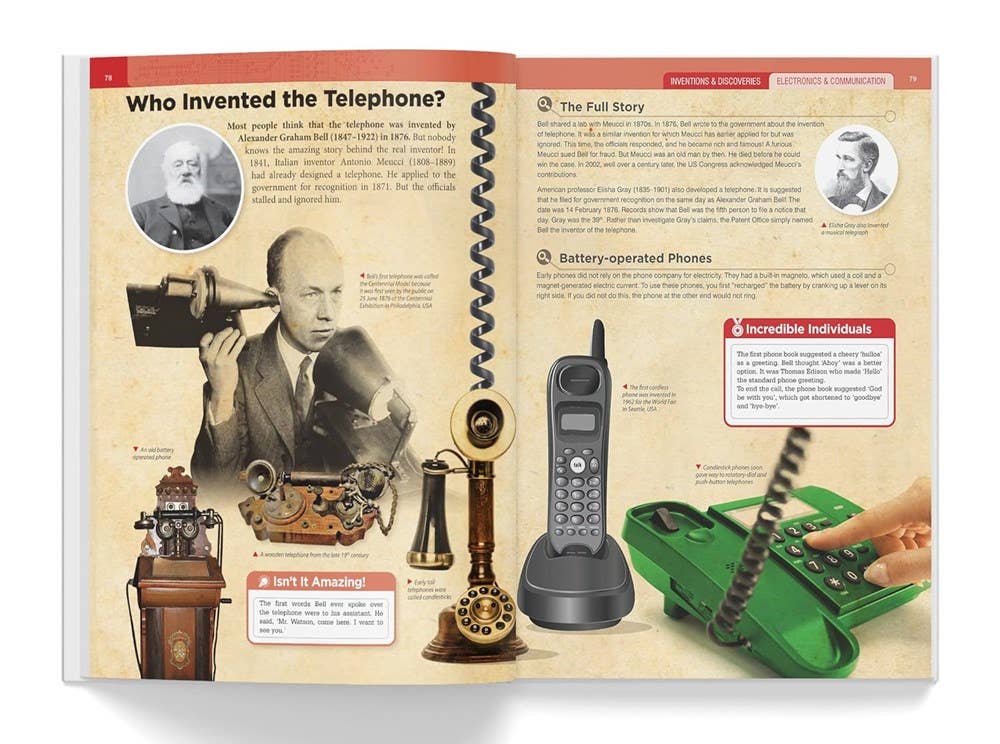 Knowledge Encyclopedia: Inventions and Discoveries: 4.72 x 3.54 x 0.7 / Hardcover / 192