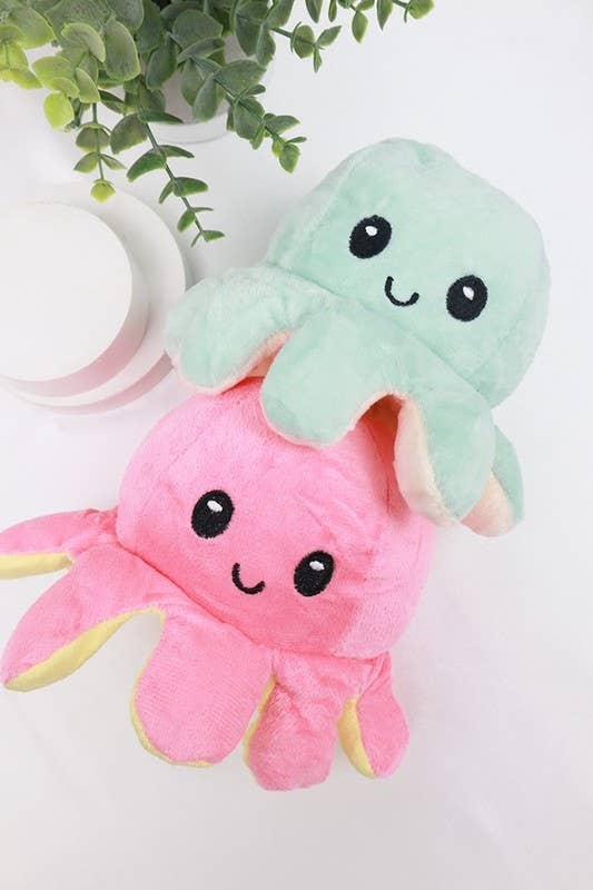 Reversible Octopus Plushie: MIX COLOR / ONE