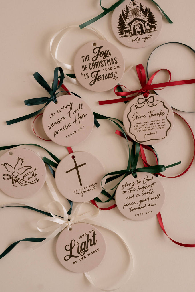 The Weary World Rejoices Ornament I Christian Faith