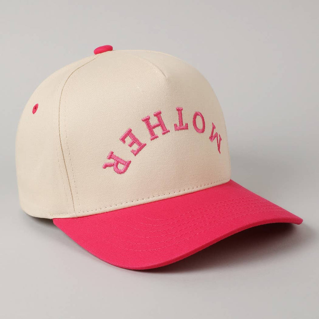 MOTHER Upside Down Lettering Embroidery Cap: SAGE / ONE SIZE