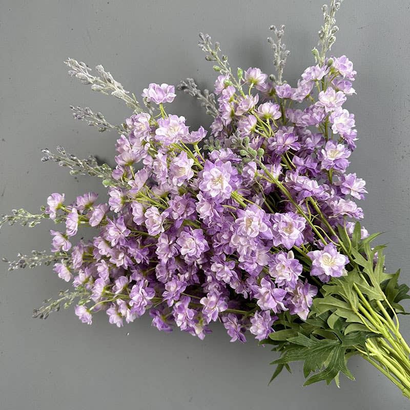 33''T Silk Delphinium Flower Stem, Srping/Summer Decorations: Pink