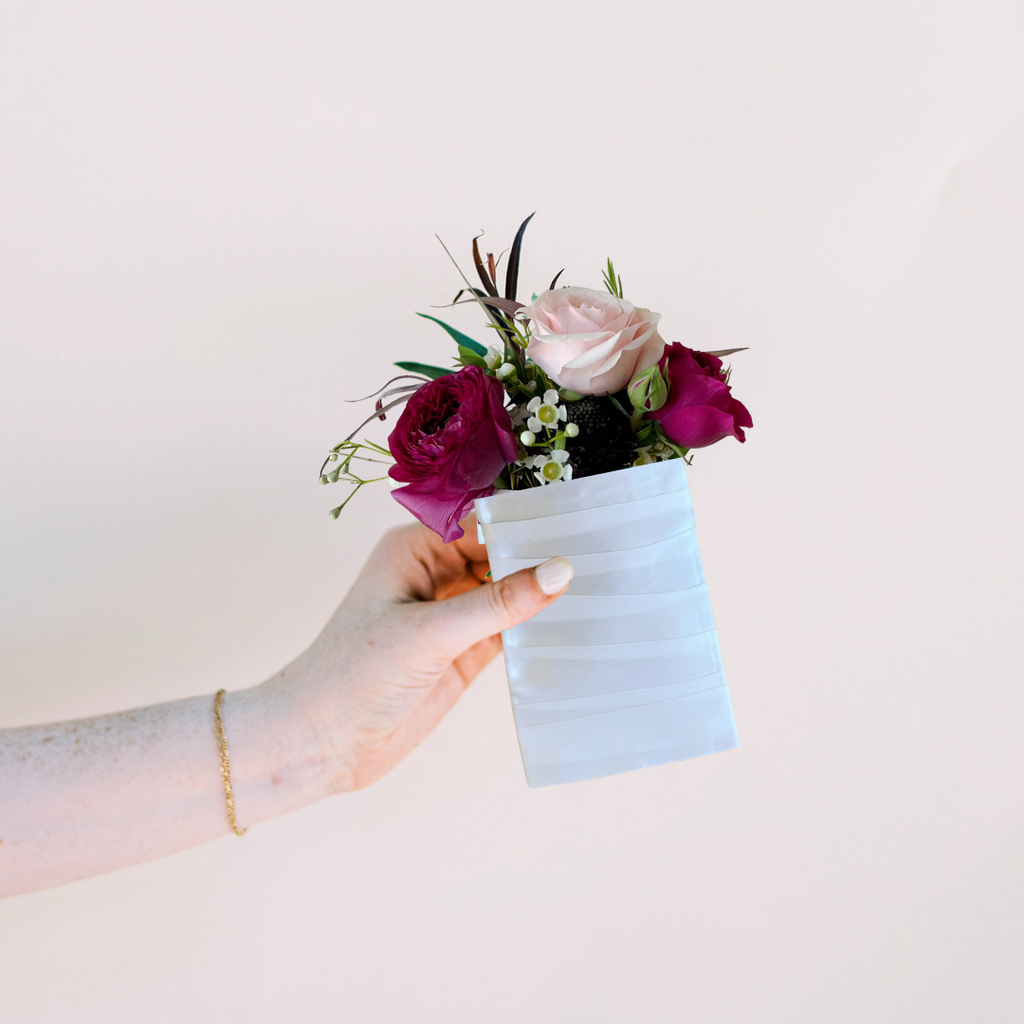 Burgundy Blossom - Pocket Boutonnière