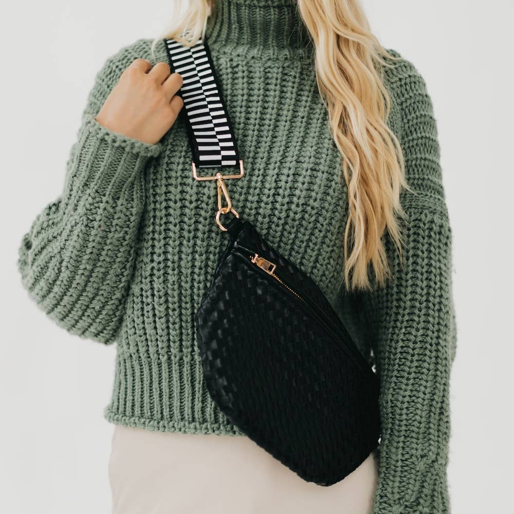 Westlyn Woven Bum Bag *NEW COLORS ADDED*: Checkered Brown