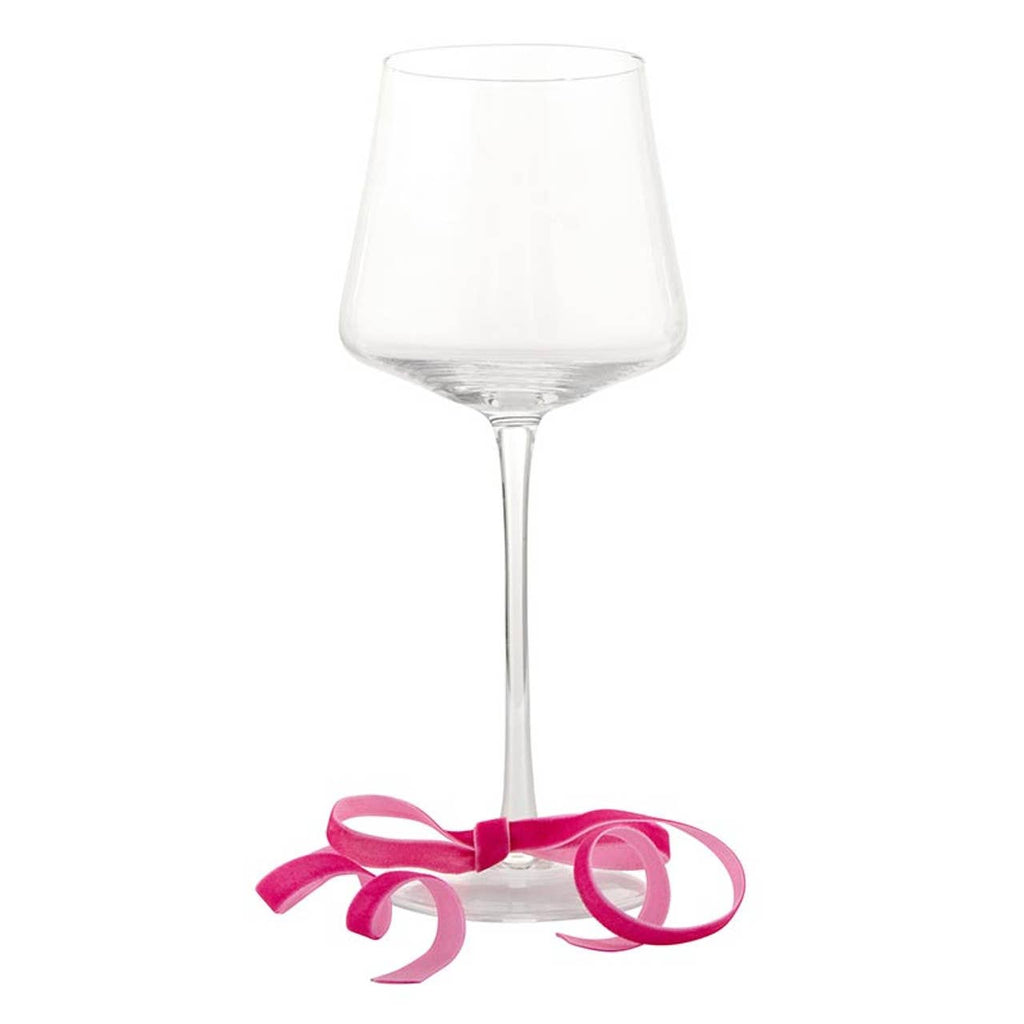 Velvet Bow Wine Charms - Moroccan - Set of 6: Material