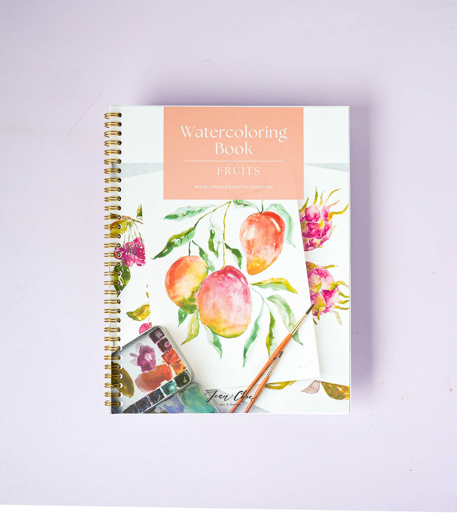 Fruit Watercolor Workbook: Outlined Coloring Pages to Paint