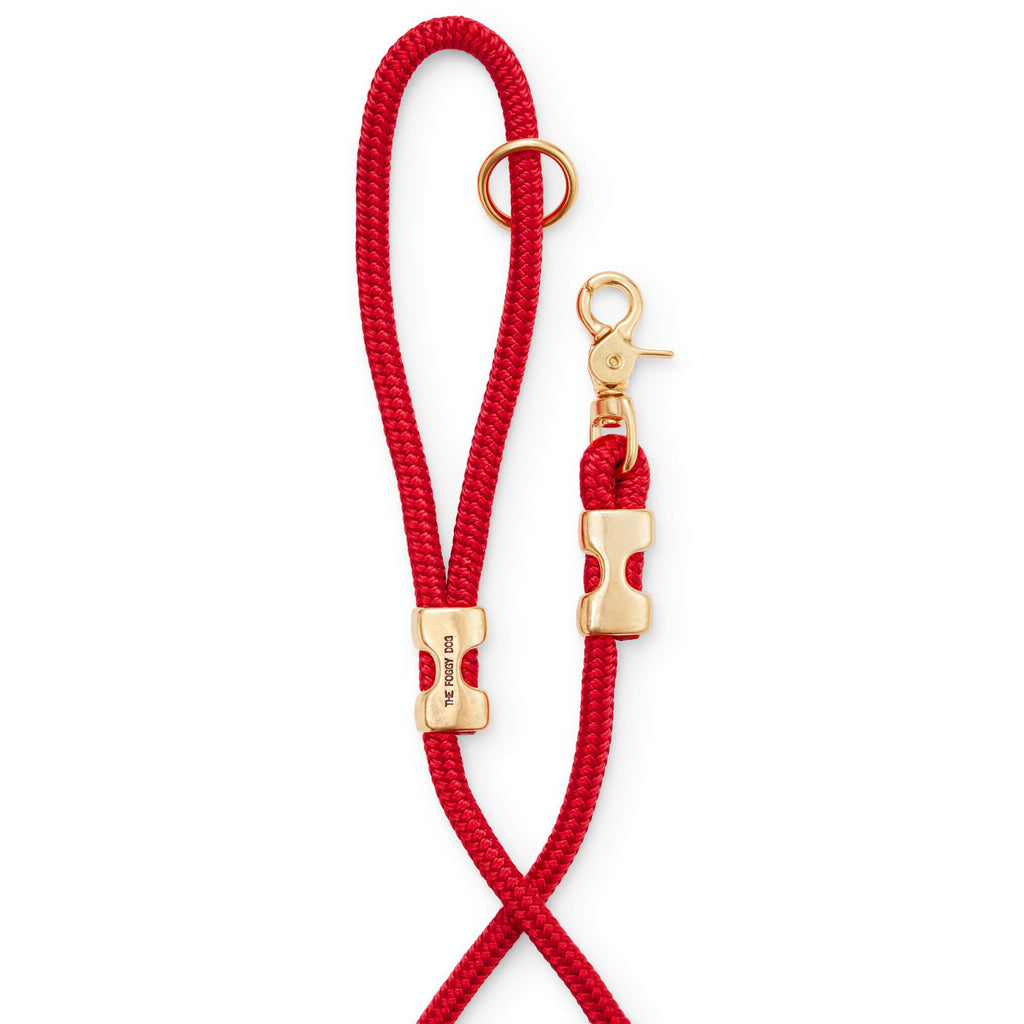 Ruby Valentine's Day Marine Rope Dog Leash: 5 Feet
