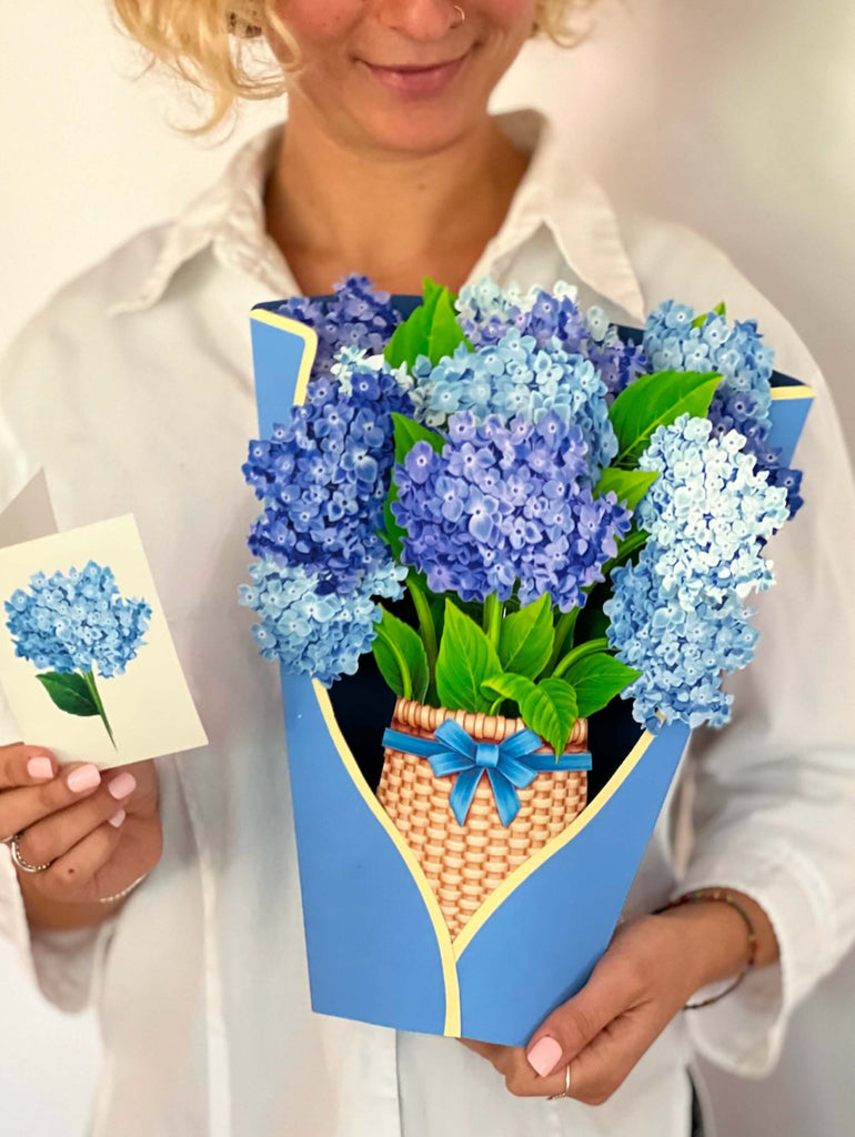 Nantucket Hydrangeas (Pop-up Greeting Cards)