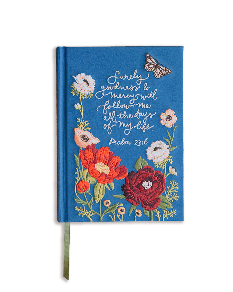 Psalm 23 Embroidered Journal