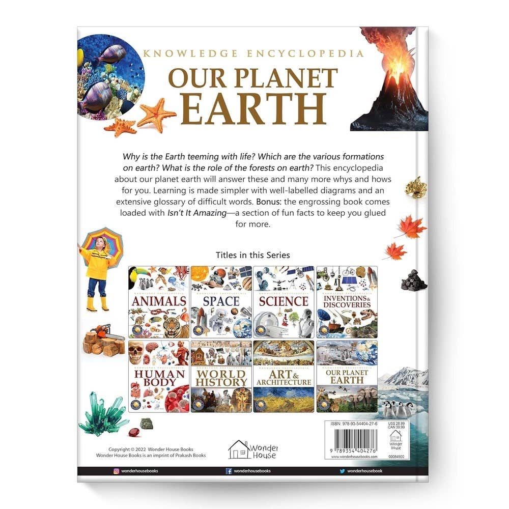Knowledge Encyclopedia: Our Planet Earth: 4.72 x 3.54 x 0.7 / Hardcover / 192
