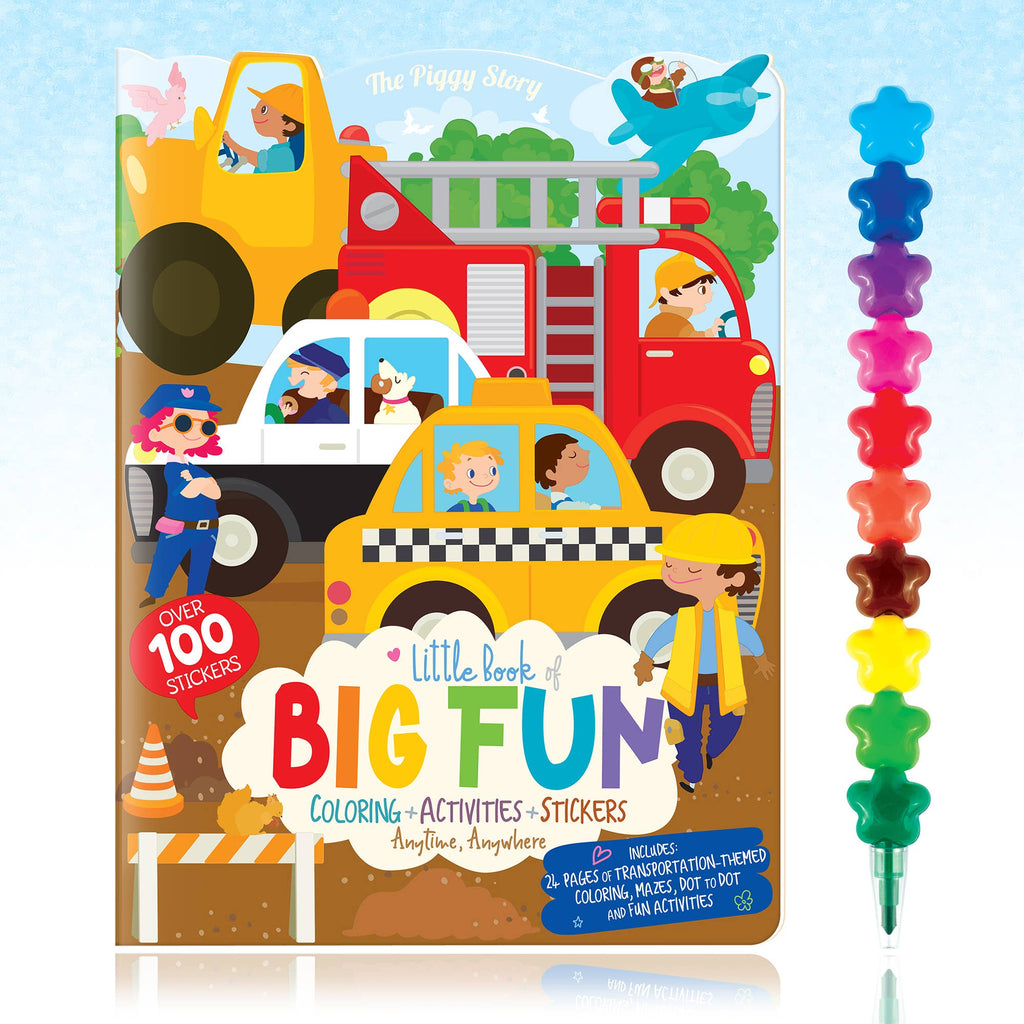 Crazy Car Town Activity Gift Pack for Kids