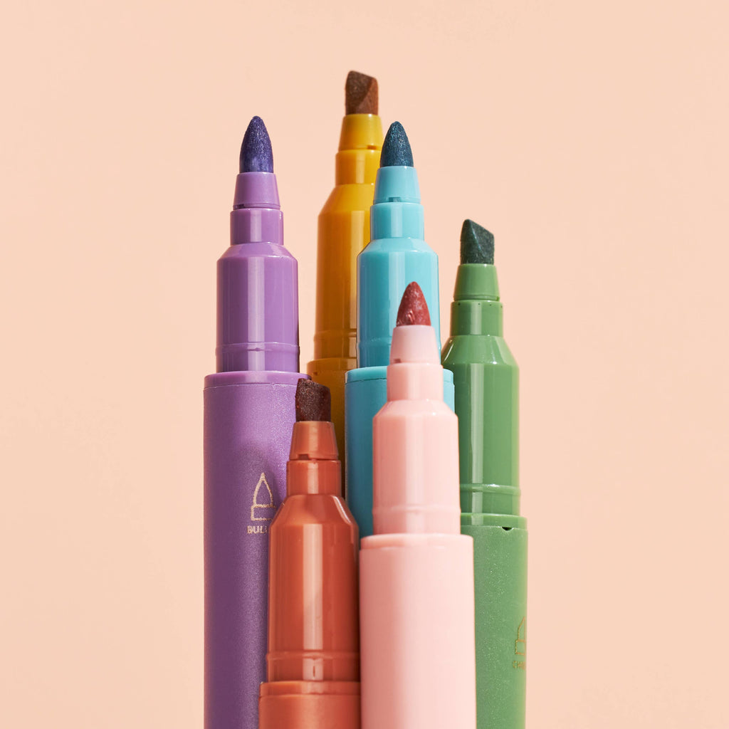 Dual-Tip Highlighters 6-pack - Bold Blooms