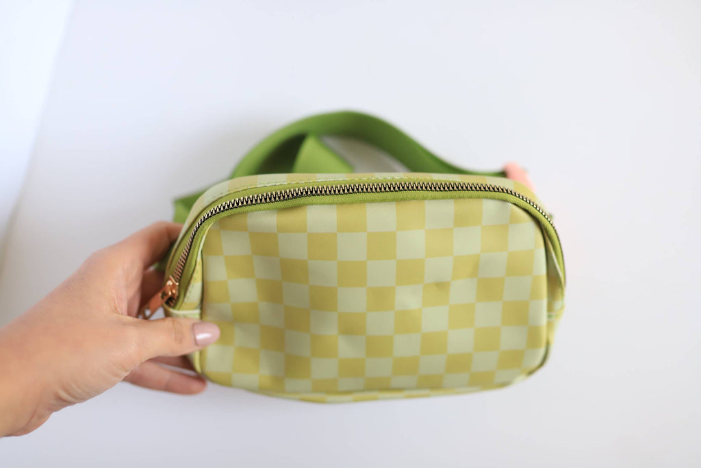 Plaid Patterned Fanny Pack, Belt Bag, Cross Body