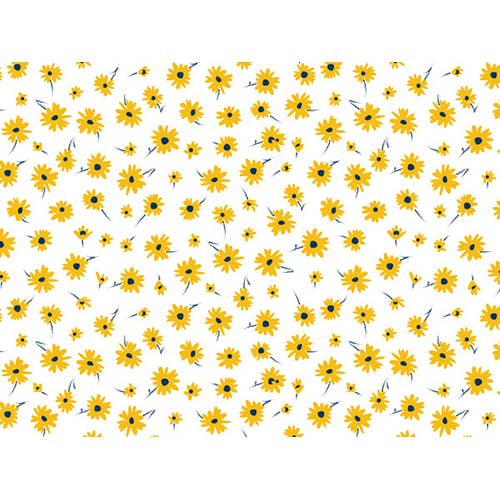 Floral & Nature Print Tissue Paper Sheets: Daisy / 120 Pack / 20x30"