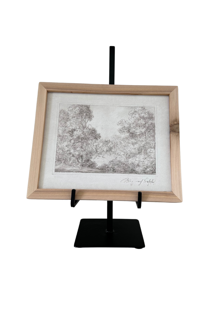 Dual Arm Black Iron Easel  : SMALL