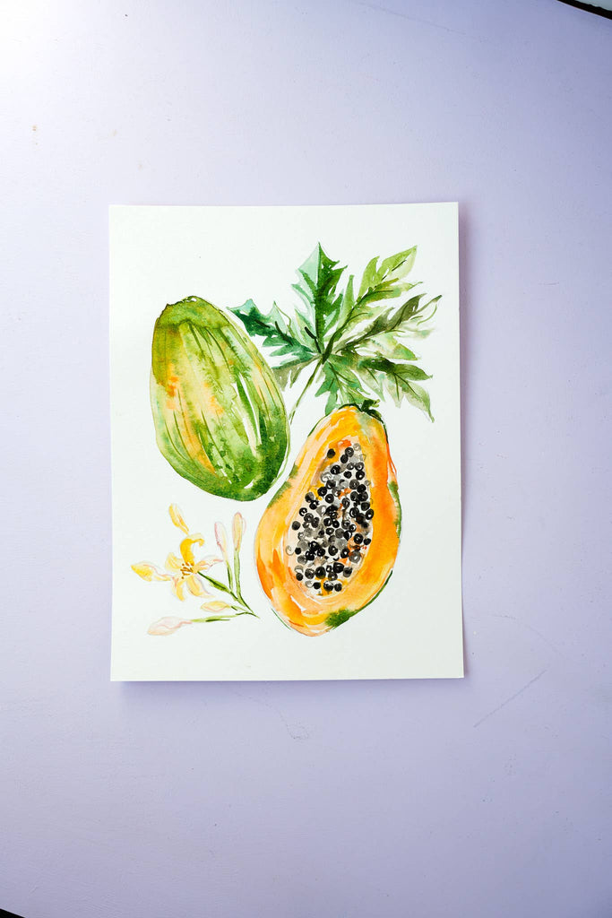 Fruit Watercolor Workbook: Outlined Coloring Pages to Paint