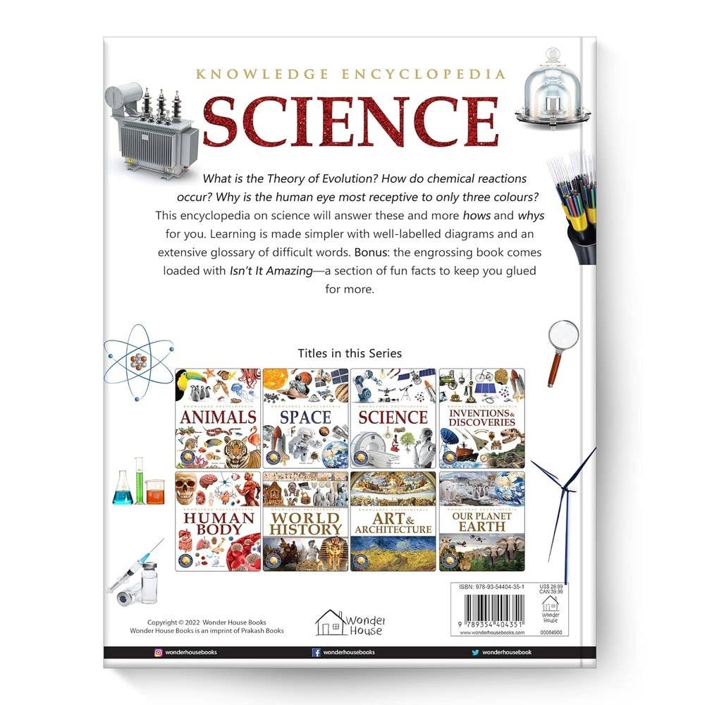 Knowledge Encyclopedia: Science: 4.72 x 3.54 x 0.7 / Hardcover / 192