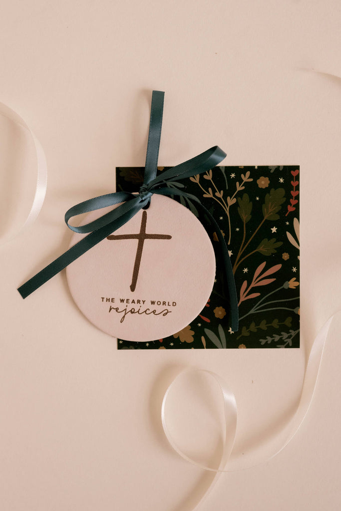 The Weary World Rejoices Ornament I Christian Faith