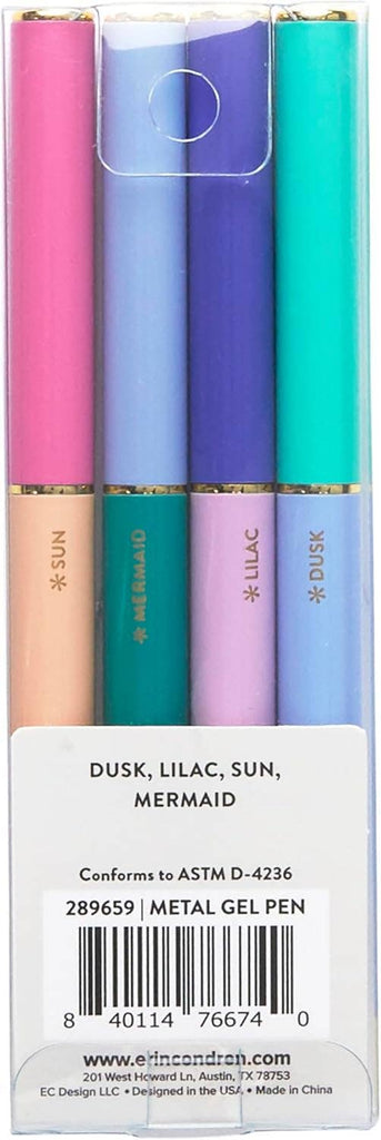Metal Gel Pen 4-pack