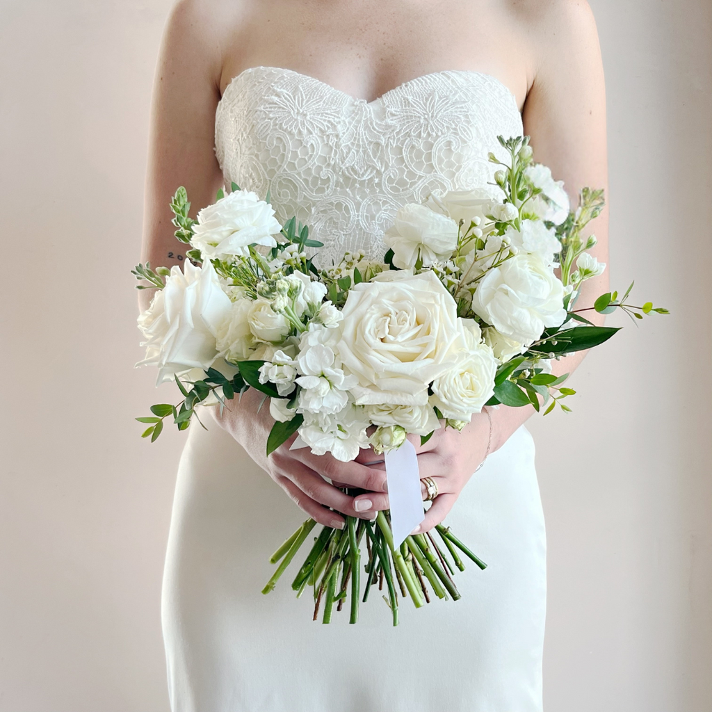 Classic White - Premium Bridal Bouquet