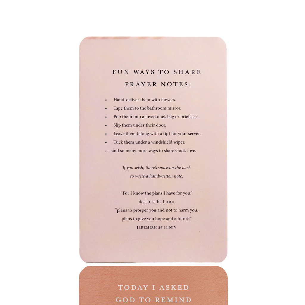 Prayer and Share Pass- Along Notes